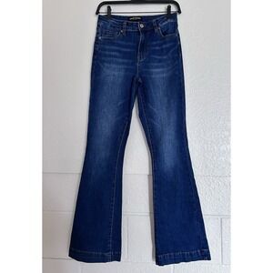 Ashley Mason Jeans Women's Size 27 Blue High Waisted Boot Cut Denim Y2k Casual